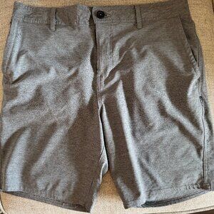 Grey O'Neill Polyester Shorts, Men's 34